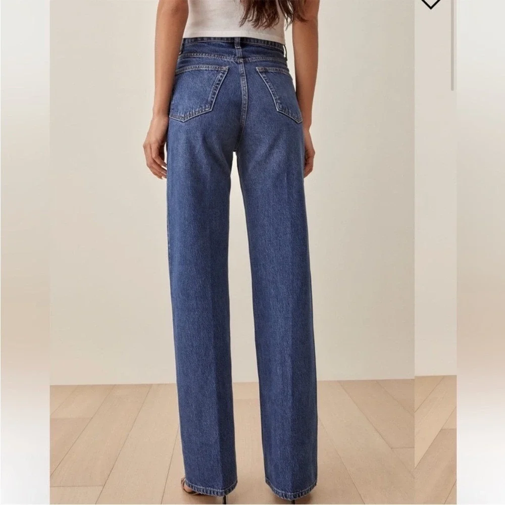 Reformation Wilder High Rise Wide Leg Jeans in Louise‎ Size 25 - Picture 2 of 11
